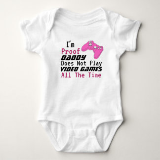 Body Para Bebê eu sou a prova de que meu papai não joga videogame
