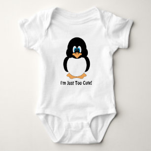 Body Para Bebê Eu sou apenas pinguim demasiado bonito