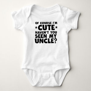 Body Para Bebê Eu sou bonito tenho-o não visto meu tio
