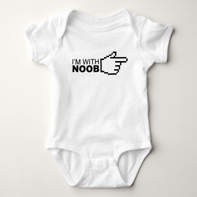 Body Para Bebê Eu sou com Noob (Frente)