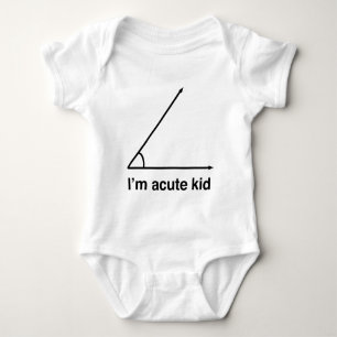 Body Para Bebê Eu sou miúdo agudo para geeks da matemática