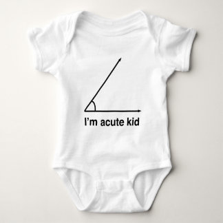 Body Para Bebê Eu sou miúdo agudo para geeks da matemática