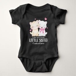 Body Para Bebê Eu sou o Gatinho Mais Fofo da Irmãzinha Personaliz
