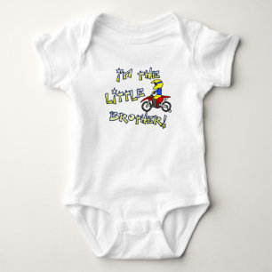Body Para Bebê Eu sou o pequeno irmão mais novo.