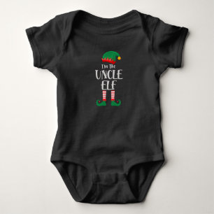 Body Para Bebê Eu Sou O Tio Elf Correspondendo Ao Natal