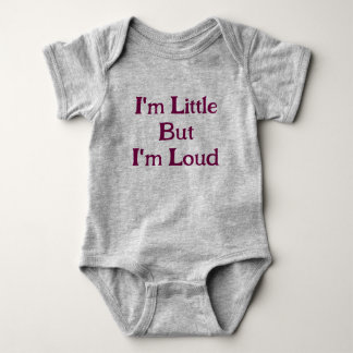Body Para Bebê Eu sou pequeno, mas eu sou alto-falante Bebê engra