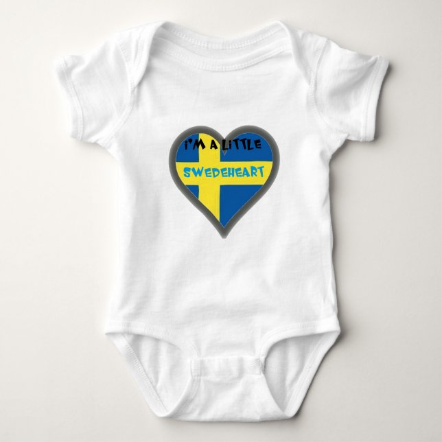 Body Para Bebê Eu sou roupa de um bebê de Lttle Swedeheart (Frente)