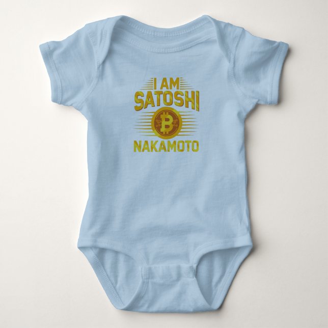 Body Para Bebê Eu Sou Satoshi Nakamoto (Frente)
