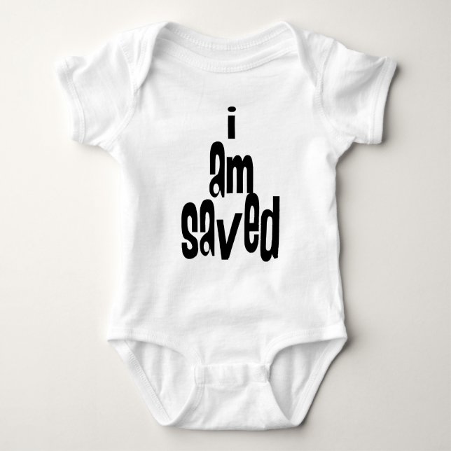 Body Para Bebê Eu sou Saved Christian (Frente)