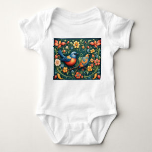 Body Para Bebê Eu sou um bebê norueguês Rosemaling Criança Bodyfa