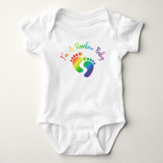 Body Para Bebê Eu sou um Bodysuit do bebê do arco-íris