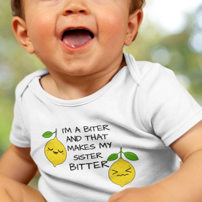 Body Para Bebê Eu Sou Um Mordedor - Dois Limões (Criador carregado)