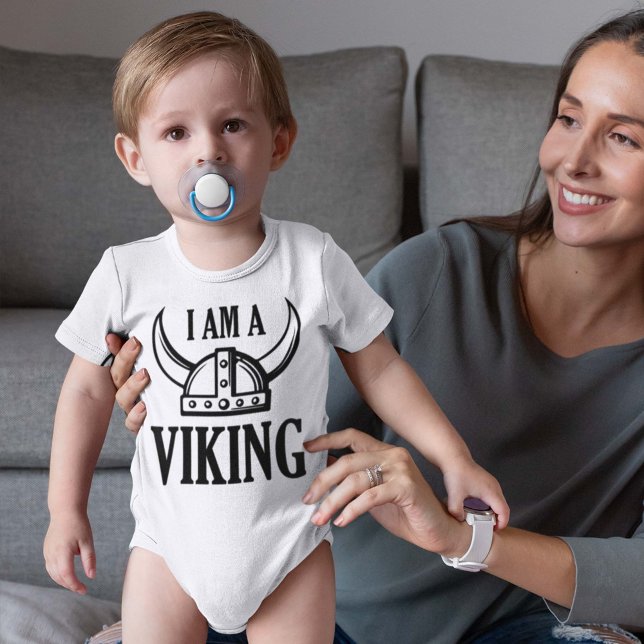 Body Para Bebê Eu Sou Um Viking (I am a viking bodysuit)