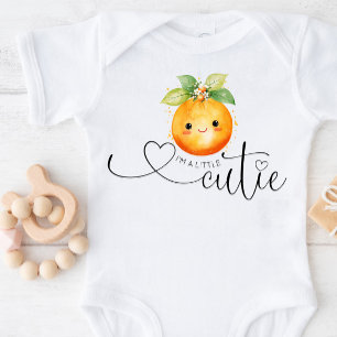Body Para Bebê Eu Sou Uma Laranjinha Citrus Fofa