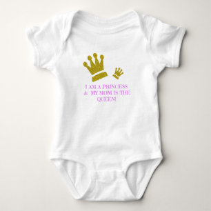 Body Para Bebê Eu Sou Uma Princesa E Minha Mãe É A Rainha Roupa D