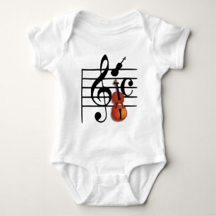 Body Para Bebê Eu Sou Violino_