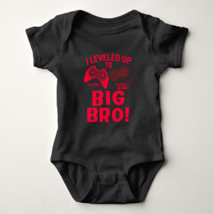 BODY PARA BEBÊ "EU SUBI DE NÍVEL PARA GRANDE IRMÃO! BODYSUIT DE B