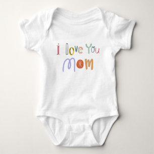 Body Para Bebê Eu te amo mãe