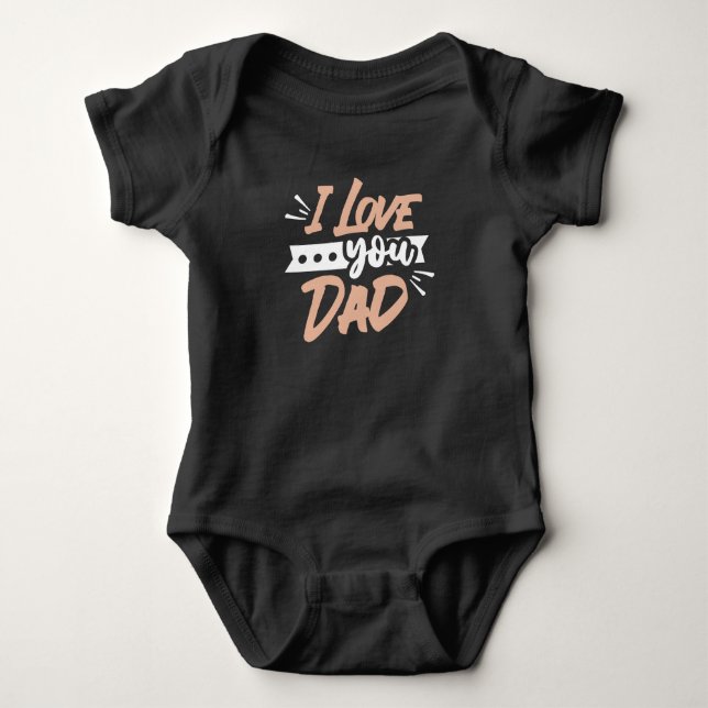 Body Para Bebê Eu te amo Pai (Frente)