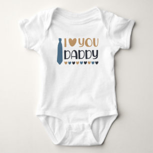 Body Para Bebê Eu Te Amo Pai Bebê Roupa