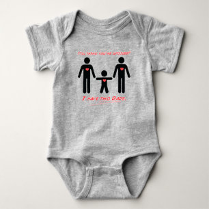 Body Para Bebê Eu tenho dois pais