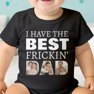 Body Para Bebê Eu tenho o melhor Pai de fotografia preto