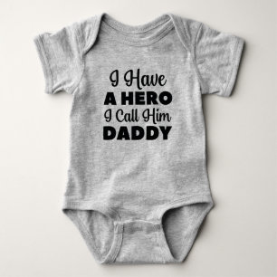 Body Para Bebê Eu Tenho Um Herói A Quem Chamo De Papai