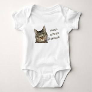 Body Para Bebê Eu tenho um problema de cattitude!