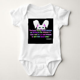 Body Para Bebê Eu Vejo Você, Bebê Coelhinho Da Páscoa Jérsei.