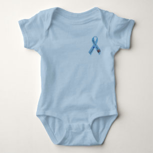 Body Para Bebê Eu visto o azul para Lukas