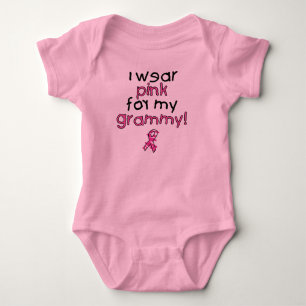 Body Para Bebê Eu visto o rosa para meu Grammy ($18,95)