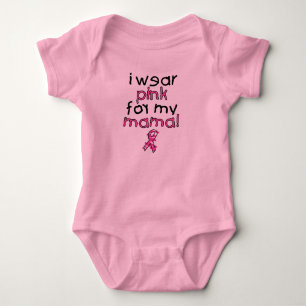 Body Para Bebê Eu visto o rosa para meu Mama ($18,95)