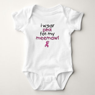 Body Para Bebê Eu visto o rosa para meu MeeMaw ($18,95)