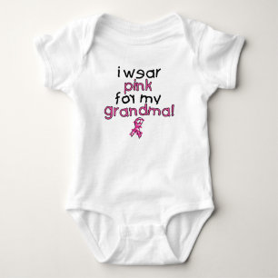 Body Para Bebê Eu visto o rosa para minha avó ($18,95)