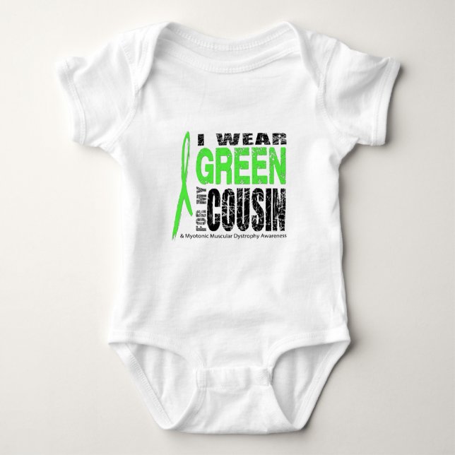 Body Para Bebê Eu visto o verde (Frente)
