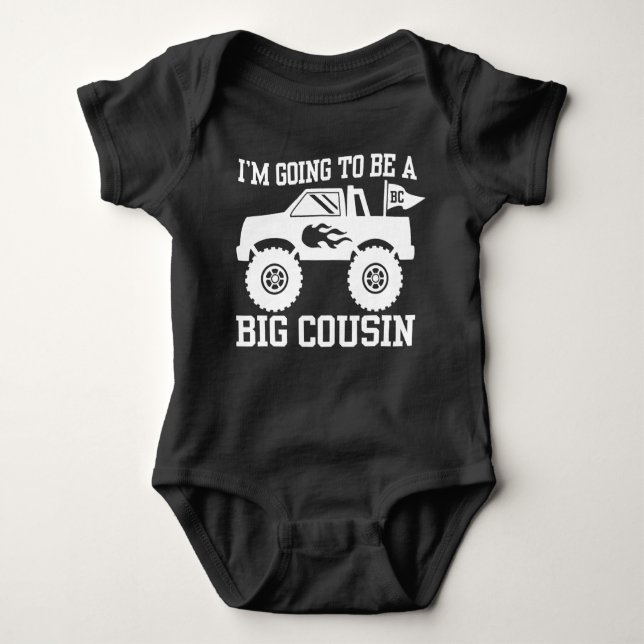 Body Para Bebê Eu vou ser um grande macacão de bebê primo (Frente)