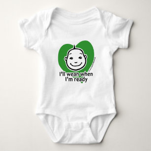 Body Para Bebê Eu wean quando eu estou pronto