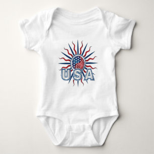 Body Para Bebê EUA Starburst Yin Yang
