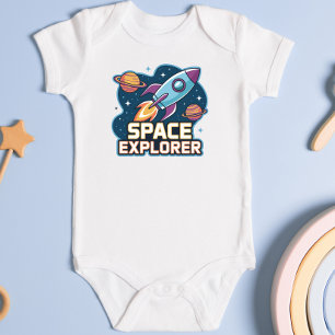 Body Para Bebê Explorador Espacial Júnior