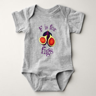 Body Para Bebê F IS PARA FIGS Ripe Fresco de FIGURA de Verão