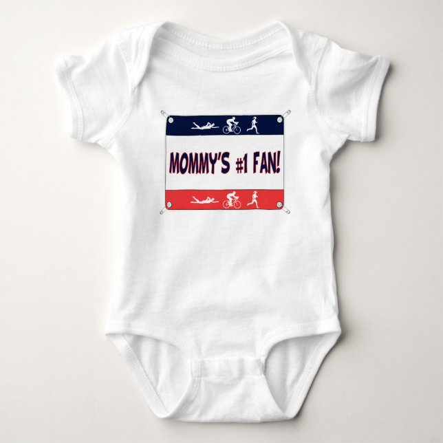 Body Para Bebê Fã do #1 da mamã (Frente)
