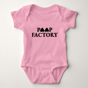 Body Para Bebê Fábrica de Poop Bebê Bodyfato com uma peça