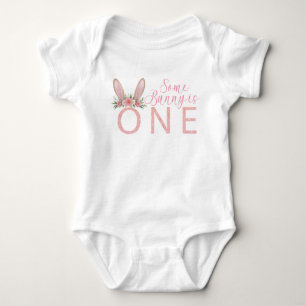 Body Para Bebê Faca cor-de-rosa, primeira roupa de aniversário