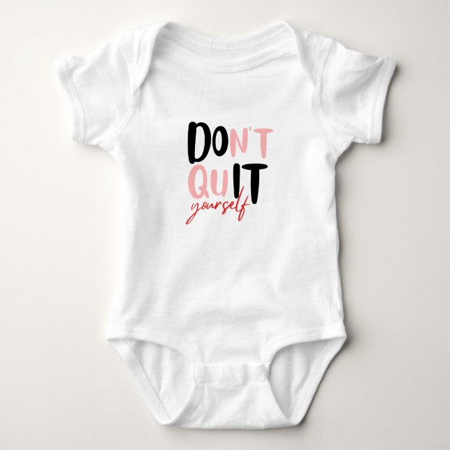 Body Para Bebê Faça você mesmo T-Shirt (Frente)