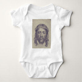 Body Para Bebê Face de Cristo na Rua. O Véu Sagrado de Veronica