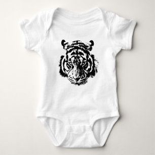 Body Para Bebê Face de Tigre