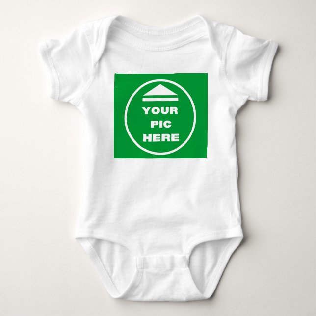 Body Para Bebê FÁCIL! Bebê Jersey Bodycase - Branco - Personaliza (Frente)