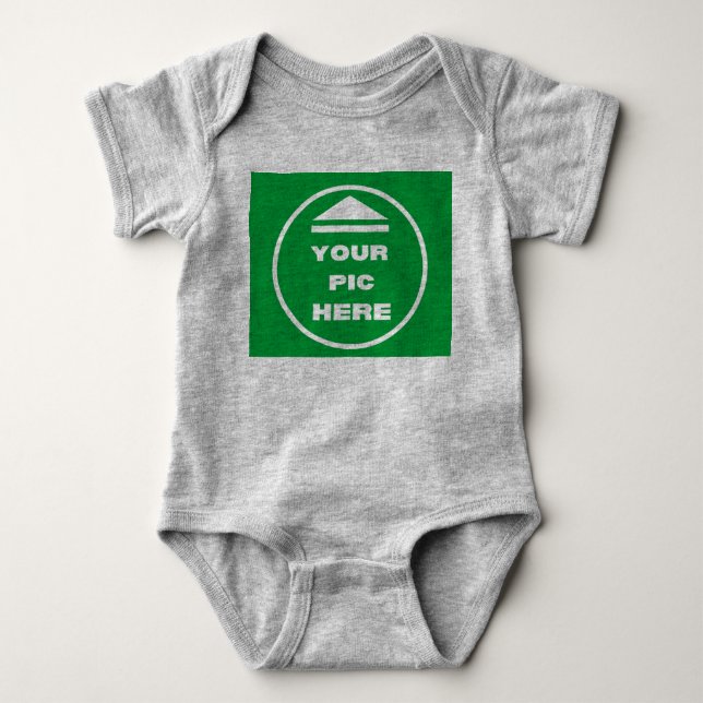 Body Para Bebê FÁCIL! Bebê Jersey Bodycase - Cinzas Heather - Per (Frente)