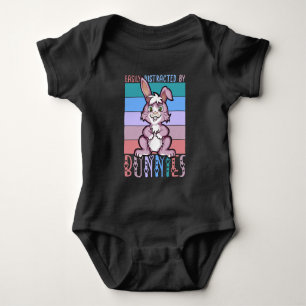 Body Para Bebê Facilmente distraído por Bunnies Cute Bunny Lover