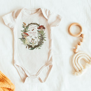Body Para Bebê Fada da Floresta Mágica de Outono Aniversário